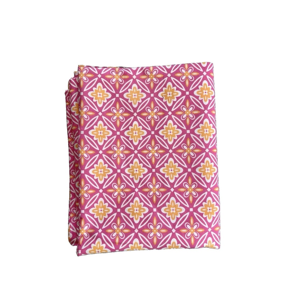 Pottery Barn Teen 100% Cotton Pink Floral Pillow Sham 30 X 25 Geometric Pink